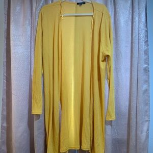 Open face long cardigan